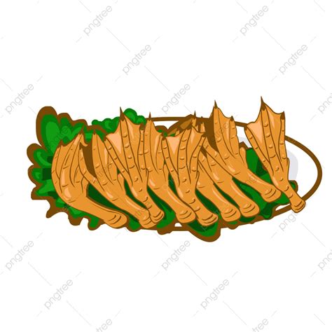 Hand Drawn Duck Feet Food Hand Draw Duck Feet Food Png Transparent