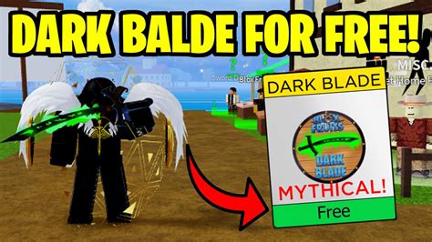 HOW TO GET DARK BLADE FOR FREE IN BLOX FRUITS 2023 YouTube