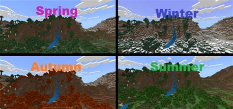 Seasons Addon For Bedrock Edition Minecraft Bedrock Addons