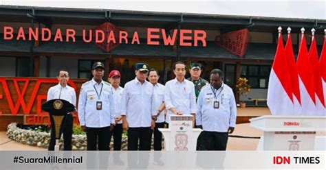 Resmikan Bandara Ewer Jokowi Harap Ekonomi Di Asmat