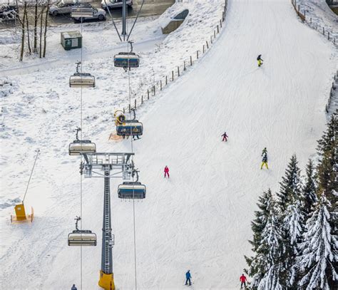 Winterberg Aus Der Vogelperspektive Wintersportgebiet In Winterberg Im