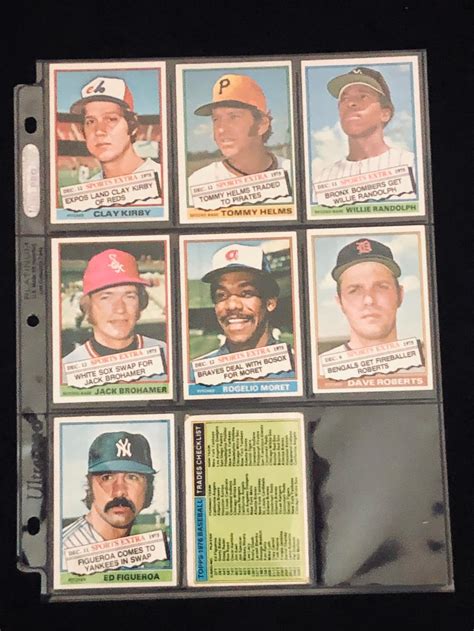 EXMT NM 1976 Topps Baseball Complete Set Traded Complete