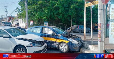 Hoy Tamaulipas Accidente En Tamaulipas Taxista Se Paso Un Alto Y