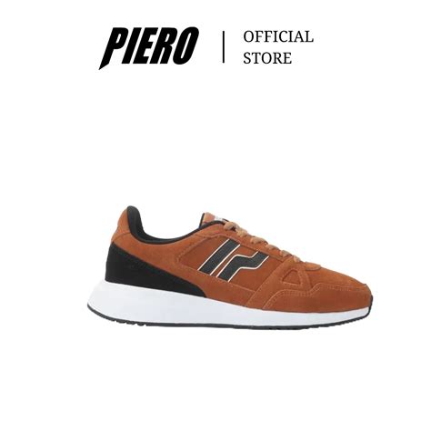 Jual Piero Sepatu Sneakers Pria Rusher Lux Brown P Shopee Indonesia