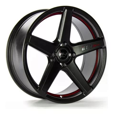 Jogo De Rodas C Spec 2 Aro 17 4x100 Psb Red Line Gt 7 Mercadolivre