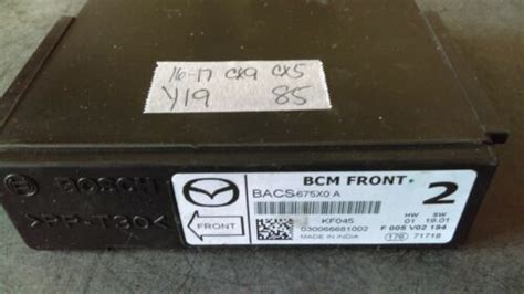 Bacs X A Mazda Cx Cx Bcm Body Control Module Ebay