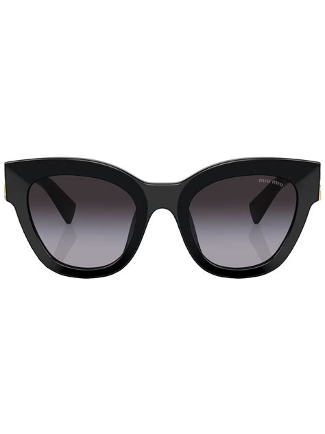 Miu Miu Eyewear Cat Eye Gradient Lens Sunglasses Farfetch