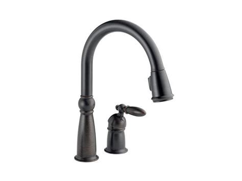 DELTA 955 RB DST Victorian Single Handle Pull Down Kitchen Faucet