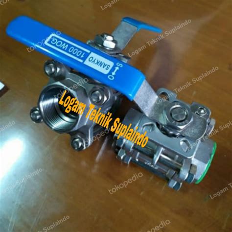 Jual Ball Valve Sankyo Mounting Pad 3PC Stainless SS316 Uk 3 Inch