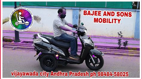 Honda Activa 125cc 3 Wheeler Handicapped Scooter Modified By Bajee And