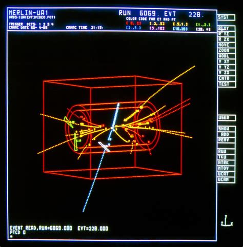 W Particle Decay In Ua Detector At Cern Photograph By David Parker