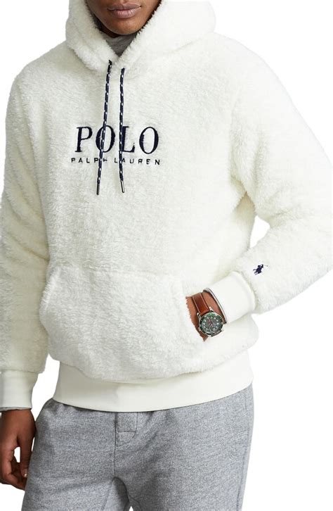 Polo Ralph Lauren Mens Cortina Recycled Polyester High Pile Fleece Hoodie Shopstyle