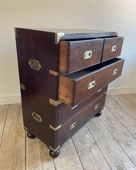 Antique Military Chest 19th Century Military Chest Rosewood Chest