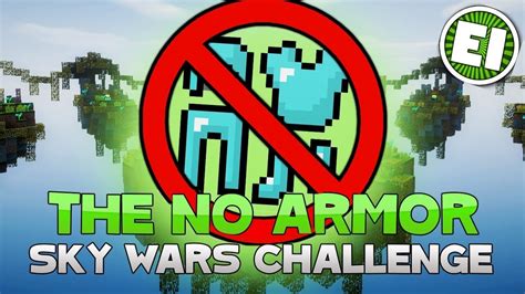 NO ARMOUR CHALLENGE WIN AGAINST HACKER Hypixel SkyWars YouTube