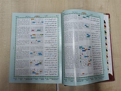 The Holy Quran Color Coded Tajweed Rules Transliteration In