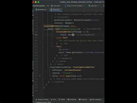 How to Enable Disable an ElevatedButton in Flutter Видео