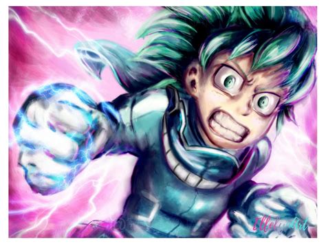 Deku Detroit Smash My Hero Academia Painting By Ellelyn On Deviantart