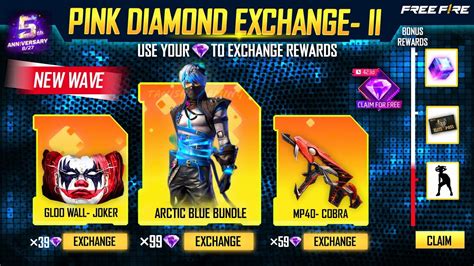 Pink Diamond New Rewards Pink Diamond Store Update Free Fire Free