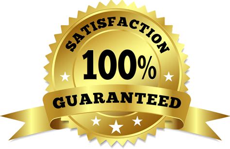 100 Satisfaction Guaranteed Logo Vector Png