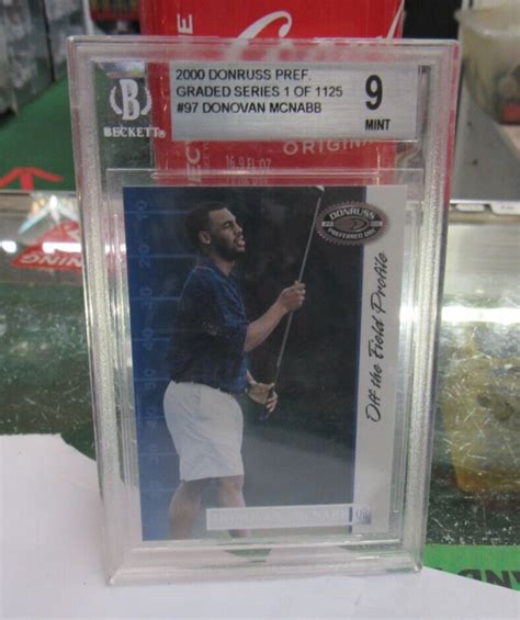 2000 DONRUSS PREF 65 DONOVAN MCNABB GRADED SERIES 1 1125 BECKETT