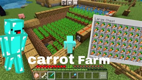 How To Make Automatic Carrot Farm Minecraft Youtube