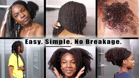 Easiest Routine How To Wash C Natural Hair Without Breakage Or