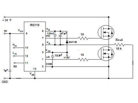 IR2110 MOSFET Driver Datasheet, Pinout, Circuit Equivalents, 44% OFF