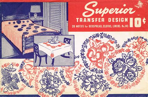 1940s Vintage Superior Embroidery Transfer 139 Uncut 52 Small Motifs