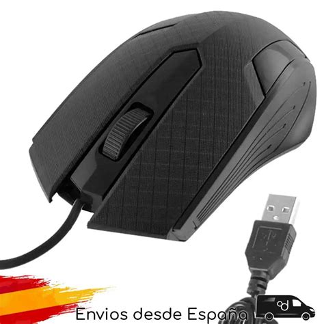 Raton Optico Usb Con Cable Mouse Gaming Ergonomico Para Ordenador