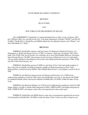 Fillable Online New York State Medicaid State Plan New York State