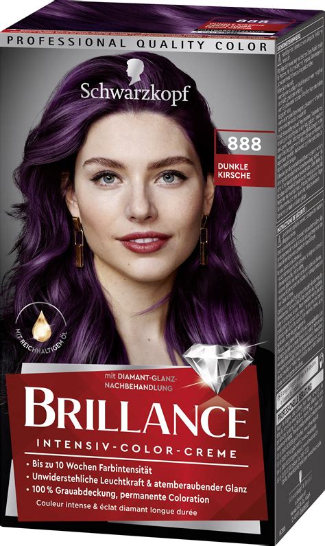 Schwarzkopf Brillance Intensiv Color Creme 888 Dunkle Kirsche 165ml Stufe 3