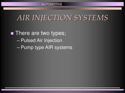 Ppt Air Injection Powerpoint Presentation Free Download Id1411784