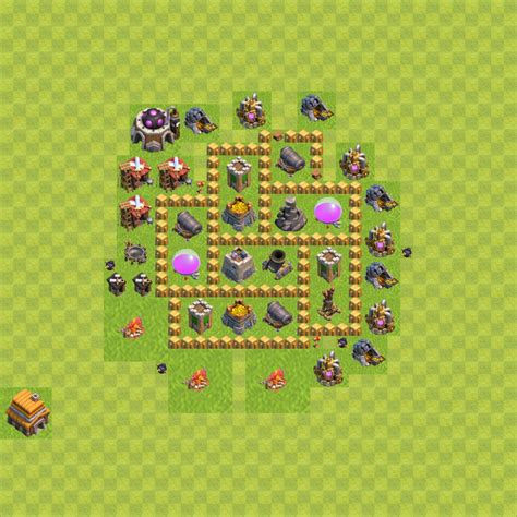 Gute Farm Base Rathaus Level 5 Coc Clash Of Clans Th5 Rh5 41