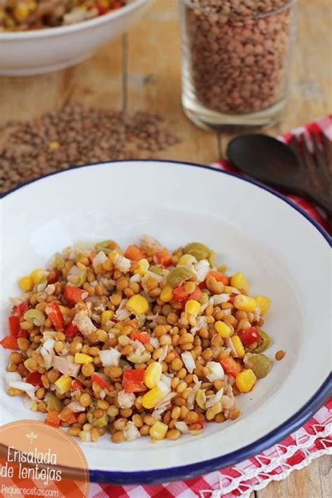 Ensalada De Lentejas ¡deliciosa Pequerecetas