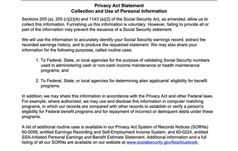 Form SSA 7004: Your Social Security Statement Request