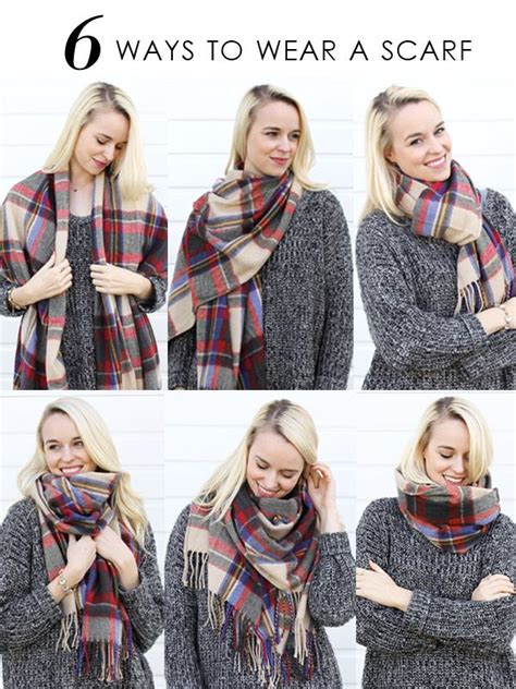 Different Ways To Wear A Scarf Ways To Wear A Scarf How To Wear