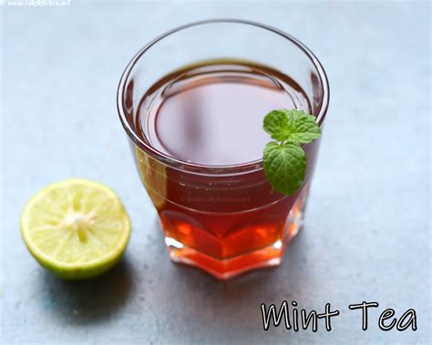 Simple mint tea recipe, steep tea - Raks Kitchen