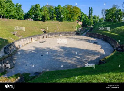 View Of Arena Of Historic Roman Amphitheatre Of Trier Treverorum