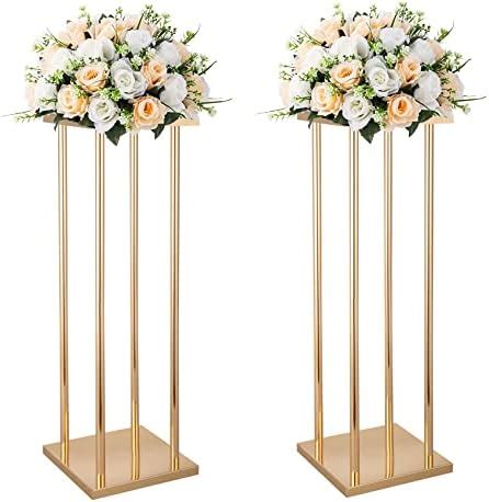 Amazon Tableclothsfactory Pack Matte Gold Wedding Flower