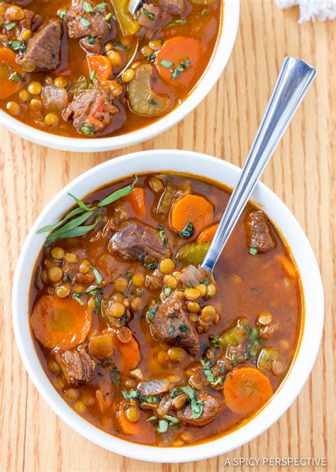 Beef And Lentil Stew A Spicy Perspective