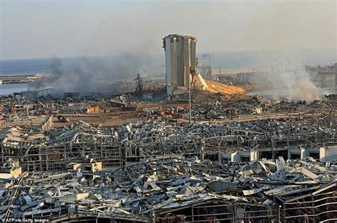 Inside Beirut S Ground Zero Astonishing Images Reveal The Scale Of