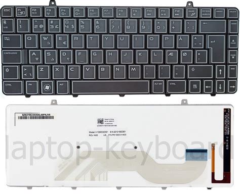 New Original Danish Dansk Dk Keyboard Dell Alienware M11x R1 R2 R3 Backlit Ebay