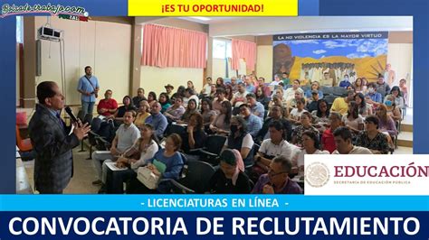 Convocatoria Unadm Licenciaturas En L Nea Portal Del Empleo