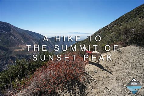 Hiking To Sunset Peak - Trail to Peak