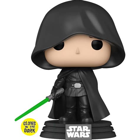 Funko POP! Star Wars The Mandalorian Luke Skywalker With Grogu Vinyl ...