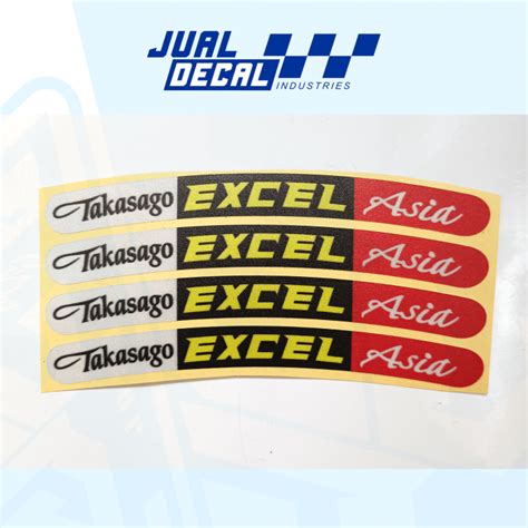 Stiker Velg Sticker Velk Takasago Excel Asia Lazada Indonesia