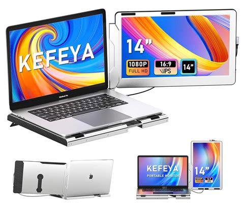 Kefeya Laptop Screen Extender Rotation Monitor Extender With