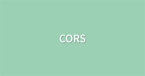 CORS