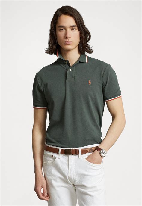 Polo Ralph Lauren Short Sleeve Polo Shirt Angler Green Green Zalando Ie