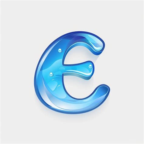 A blue and white logo with a blue letter e on it | Premium AI-generated image